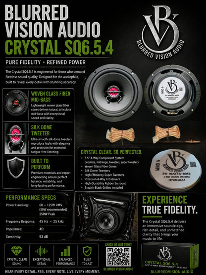 Blurred Vision Audio Crystal SQ6.5.4 6.5" Speakers