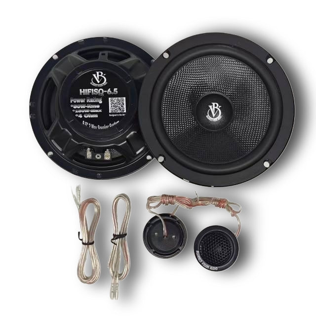 BLURRED VISION AUDIO — COMPLETE 4-SPEAKERS+ 4 TWEETERS+ 4 CROSSOVERS COMPONENT SYSTEM + 80.4 AMPLIFIER PACKAGE
