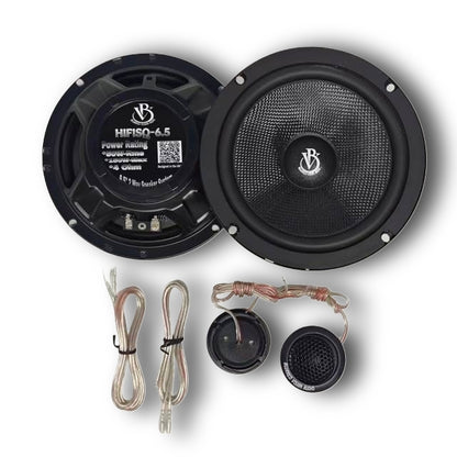 BLURRED VISION AUDIO — COMPLETE 4-SPEAKERS+ 4 TWEETERS+ 4 CROSSOVERS COMPONENT SYSTEM + 80.4 AMPLIFIER PACKAGE