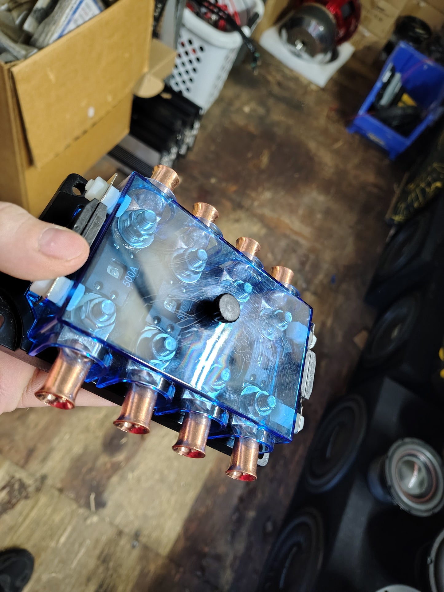 Blurred Vision Audio BV-4Mega Fuse Holder, Fuses & Lugs (Loaded)