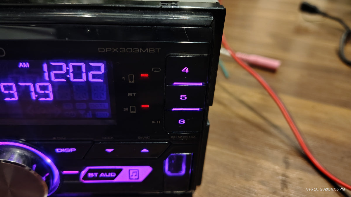 Kenwood DPX303MBT Bluetooth USB Aux Tested ✅