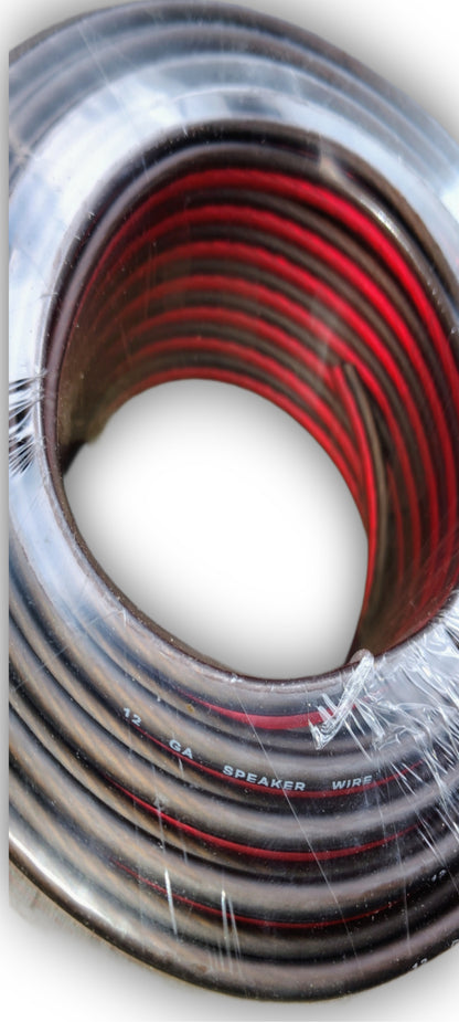 Blurred Vision Audio BV12GCCA Series Premium Speaker Wire 100'Ft (Red/Black)