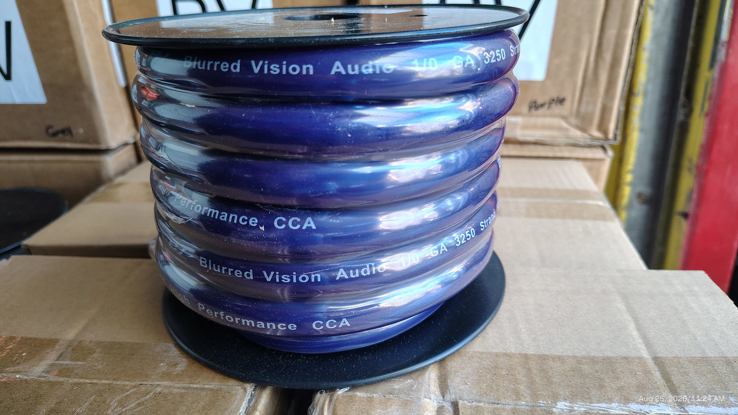 BLURRED VISION AUDIO

BV.CCA ULTRA FLEX 1/0 GAUGE  POWER/Ground CABLE