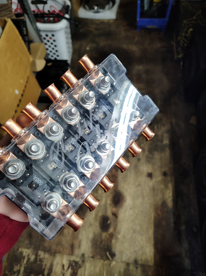 Blurred Vision Audio BV-6Mega Fuse Holder, Fuses & Lugs (Loaded)