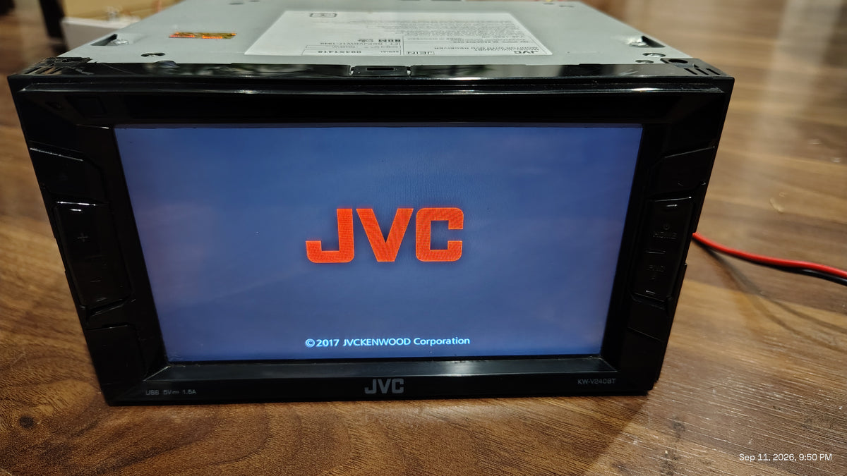 JVC KW-V240BT Stereo Radio Receiver with AM/FM, CD, DVD, USB, Bluetooth Tested ✅