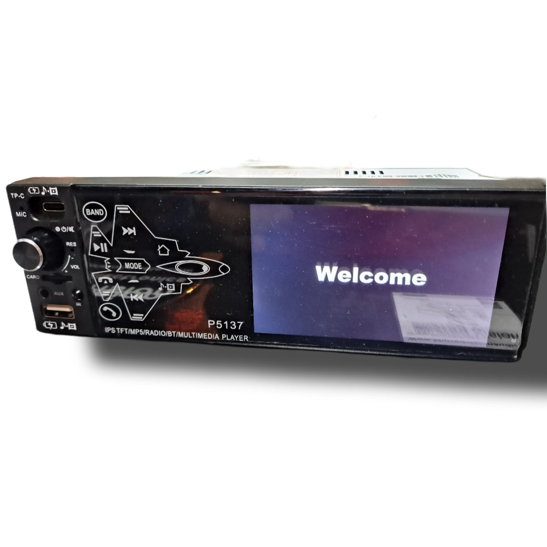 Blurred Vision Audio (1)BV-MP5-P5137BT Single Din Touchscreen With (4) BV SX-A620 6.5 Speakers Package