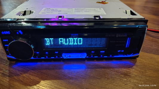 JVC KD-RD79BT 1 DIN In-Dash CD Receiver Head Unit Bluetooth USB Input Tested ✅