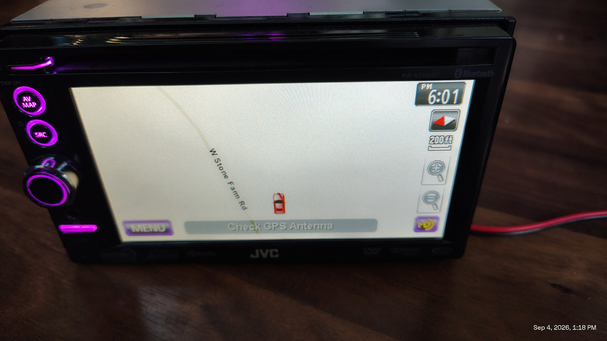 JVC KW-NT50HDT Navigation Receiver 6.8 Inch Tested ✅