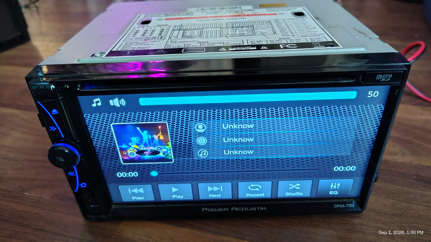 Power Acoustic CPAA-70D 7-Inch  Apple CarPlay Android Auto Tested ✅
