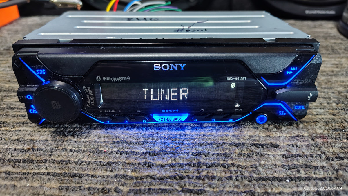 Sony DSX-A415BT 1 DIN Bluetooth USB  AUX SiriusXM Ready Tested ✅