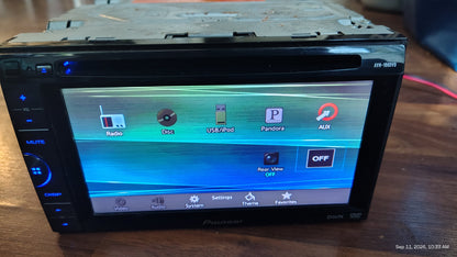 Pioneer AVH-100DVD 2 DIN 6.2in Touchscreen CD/DVD Player USB  AUX Tested ✅