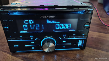 Pioneer FH-X830BHS Double Din CD Bluetooth USB HD Radio Stereo Tested ✅