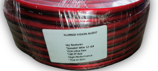 Blurred Vision Audio BV12GCCA Series Premium Speaker Wire 100'Ft (Red/Black)