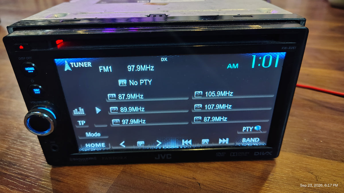 JVC KW-AV61BT Bluetooth DVD CD USB Touchscreen Receiver Tested ✅