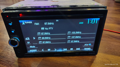 JVC KW-AV61BT Bluetooth DVD CD USB Touchscreen Receiver Tested ✅