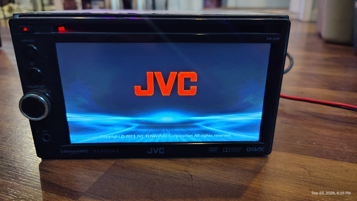 JVC KW-AV61BT Bluetooth DVD CD USB Touchscreen Receiver Tested ✅