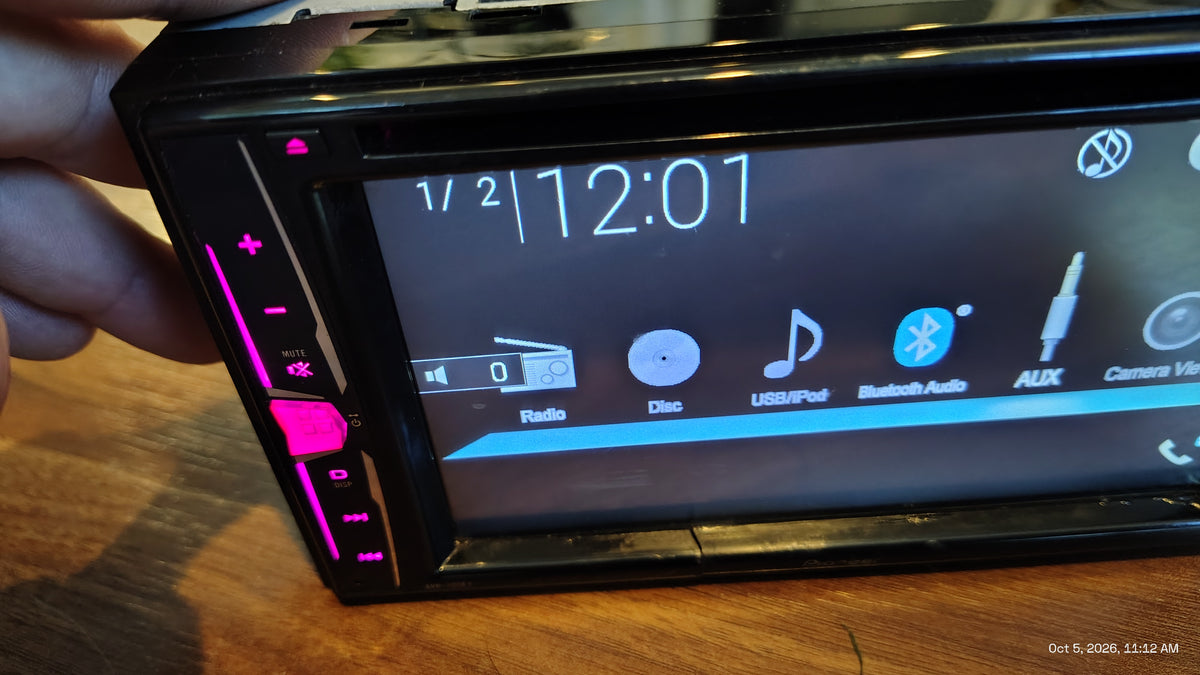 Pioneer AVH-200EX 2 DIN Touchscreen DVD Player Bluetooth USB AUX InDash Tested ✅