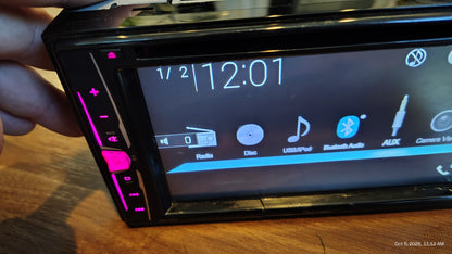 Pioneer AVH-200EX 2 DIN Touchscreen DVD Player Bluetooth USB AUX InDash Tested ✅