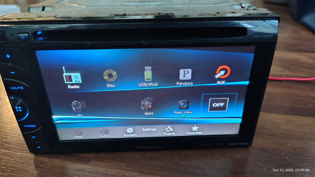 Pioneer AVH-X1500DVD Multimedia DVD Receiver 6.1" Double-DIN Tested ✅