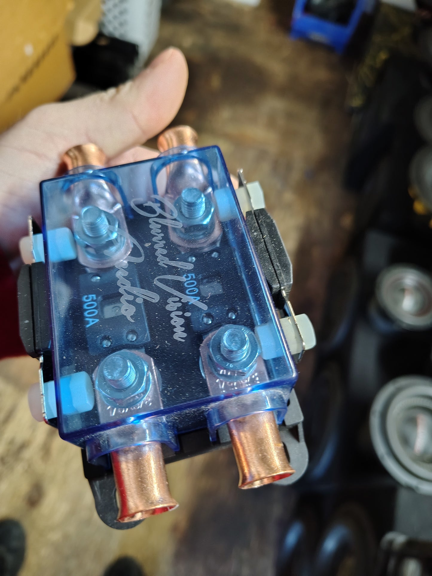 Blurred Vision Audio BV-2Mega Fuse Holder, Fuses & Lugs (Loaded)