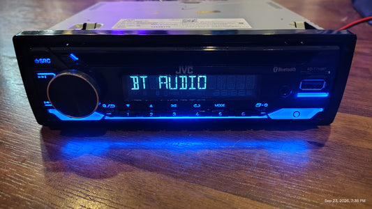 JVC KD-T710BT Bluetooth Car Stereo with Detachable Faceplate, USB AUX, Tested ✅