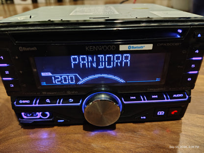 Kenwood DPX500BT 2 DIN In-Dash CD Player Receiver Bluetooth USB  AUX Tested ✅