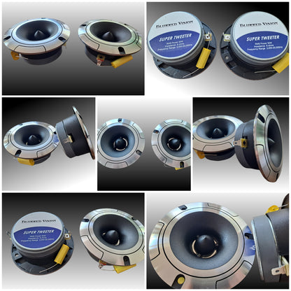 Blurred Vision Audio 4X 6.5 4X SUPER TWEETERS Package Deal
