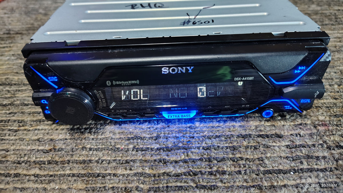 Sony DSX-A415BT 1 DIN Bluetooth USB  AUX SiriusXM Ready Tested ✅