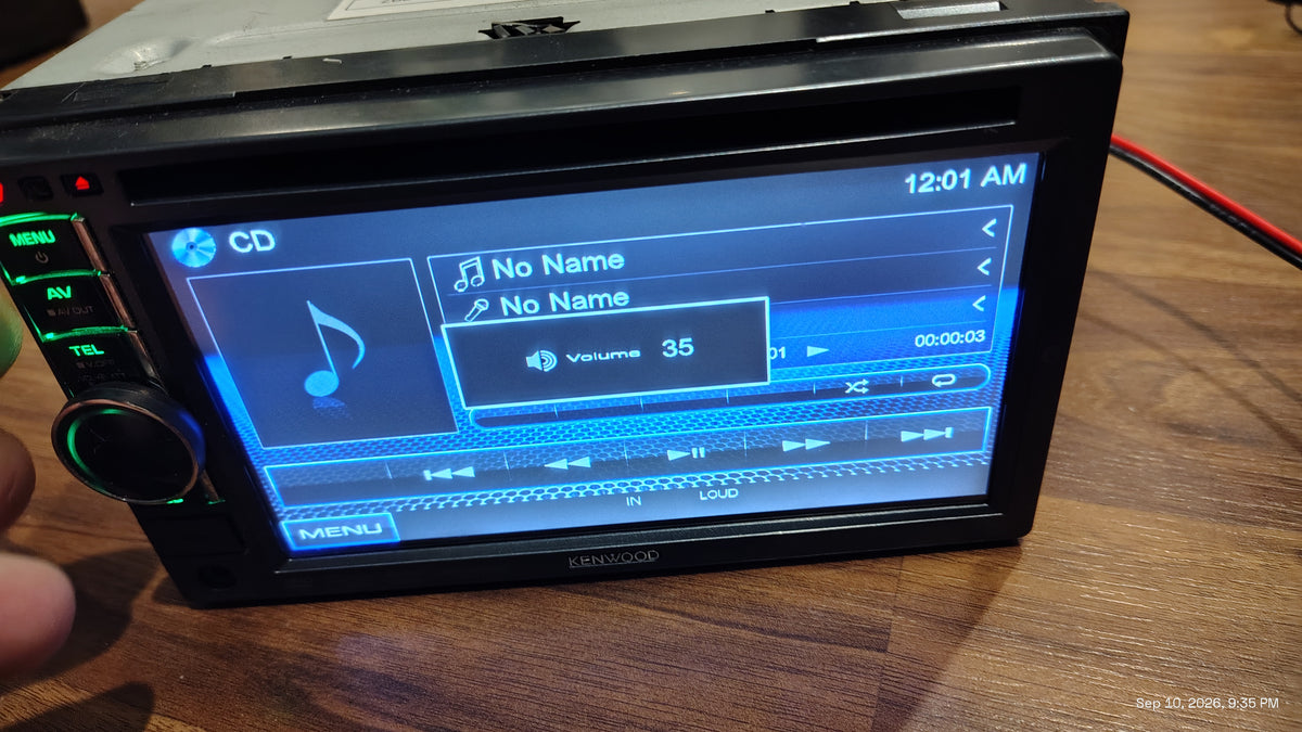Kenwood DDX419BT Stereo Receiver 6.2" Touchscreen, Double DIN, Bluetooth, DVD/CD Tested ✅