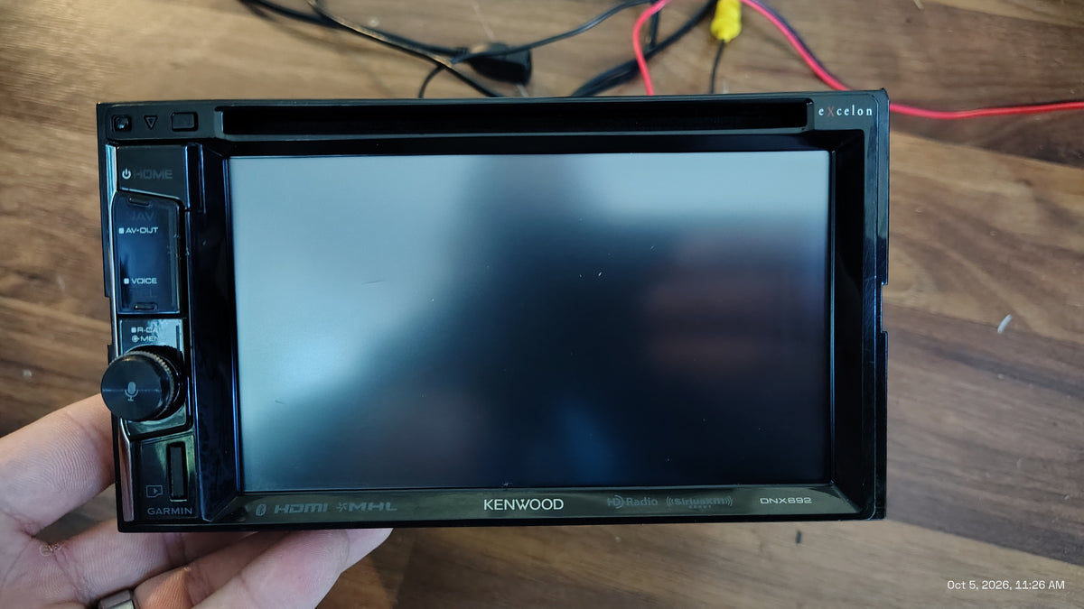 Kenwood Excelon DNX692 6.1in Touchscreen GPS HD Radio  Bluetooth Tested ✅