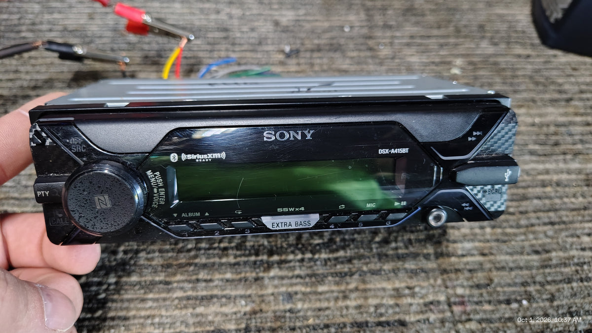 Sony DSX-A415BT 1 DIN Bluetooth USB  AUX SiriusXM Ready Tested ✅
