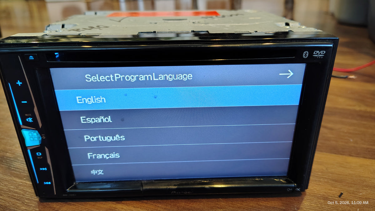 Pioneer AVH-200EX 2 DIN Touchscreen DVD Player Bluetooth USB AUX InDash Tested ✅