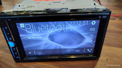 Pioneer AVH-200EX 2 DIN Touchscreen DVD Player Bluetooth USB AUX InDash Tested ✅