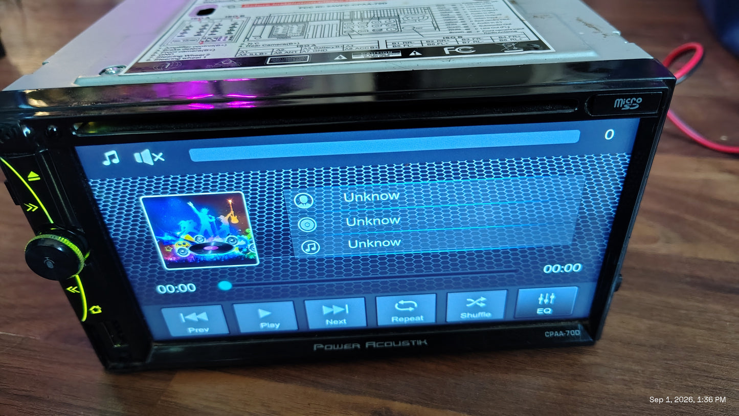 Power Acoustic CPAA-70D 7-Inch  Apple CarPlay Android Auto Tested ✅