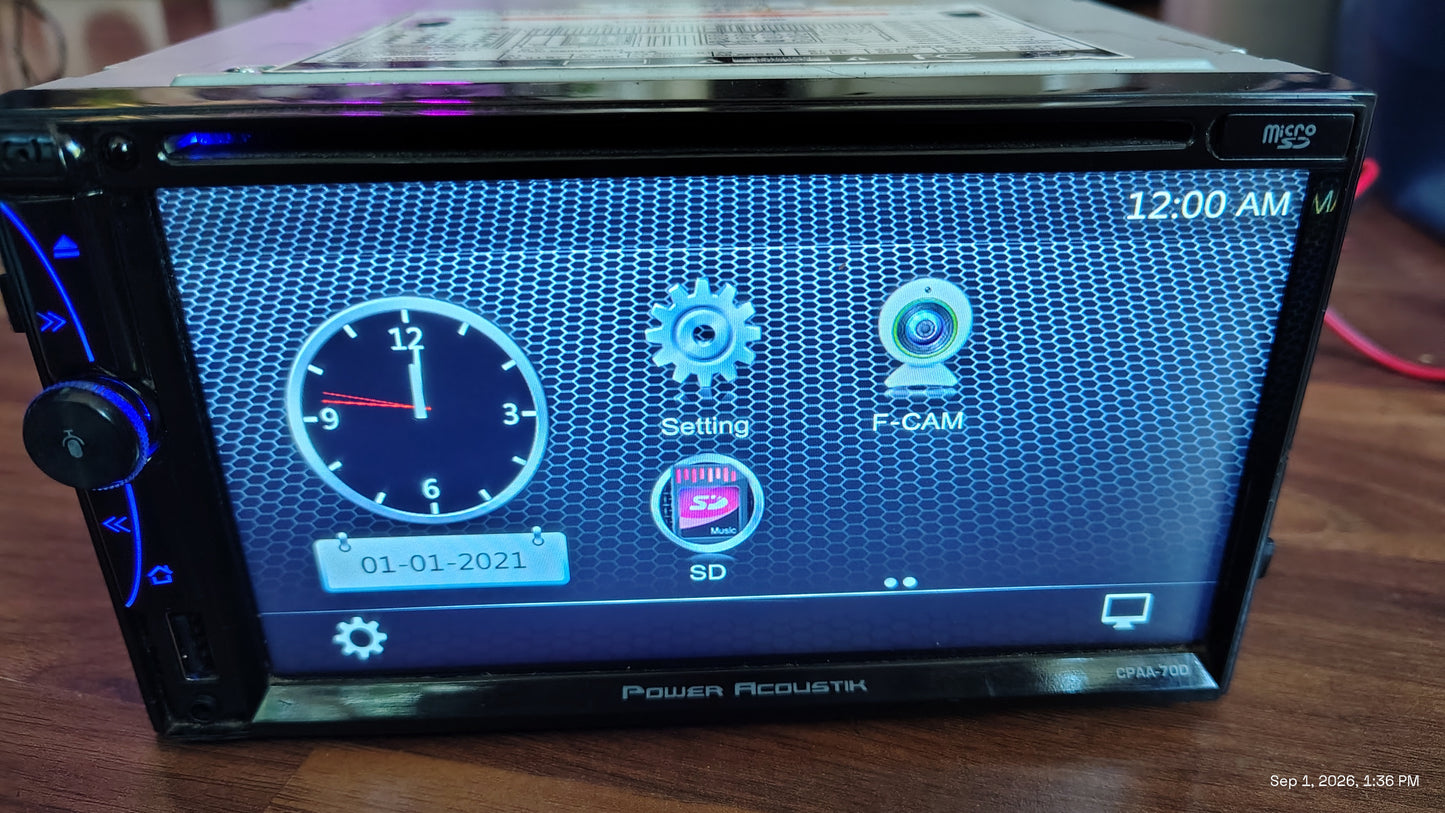 Power Acoustic CPAA-70D 7-Inch  Apple CarPlay Android Auto Tested ✅