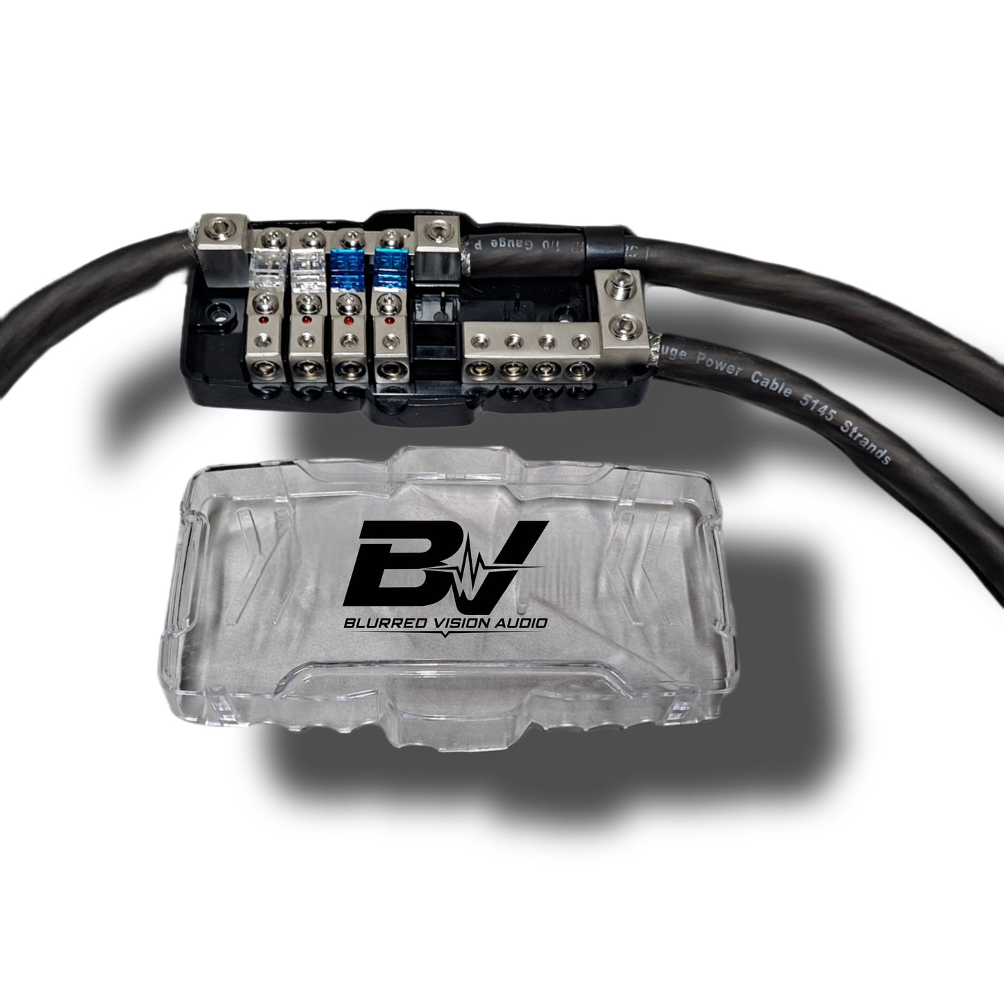 Blurred Vision Audio BV-PGDISTRO POWER & GROUND DISTRIBUTION BLOCK With 6 MINI ANL FUSES & HOLDER