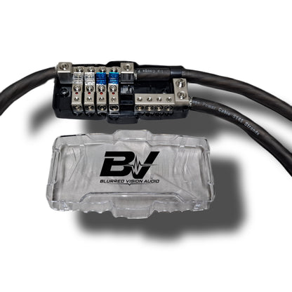 Blurred Vision Audio BV-PGDISTRO POWER & GROUND DISTRIBUTION BLOCK With 6 MINI ANL FUSES & HOLDER