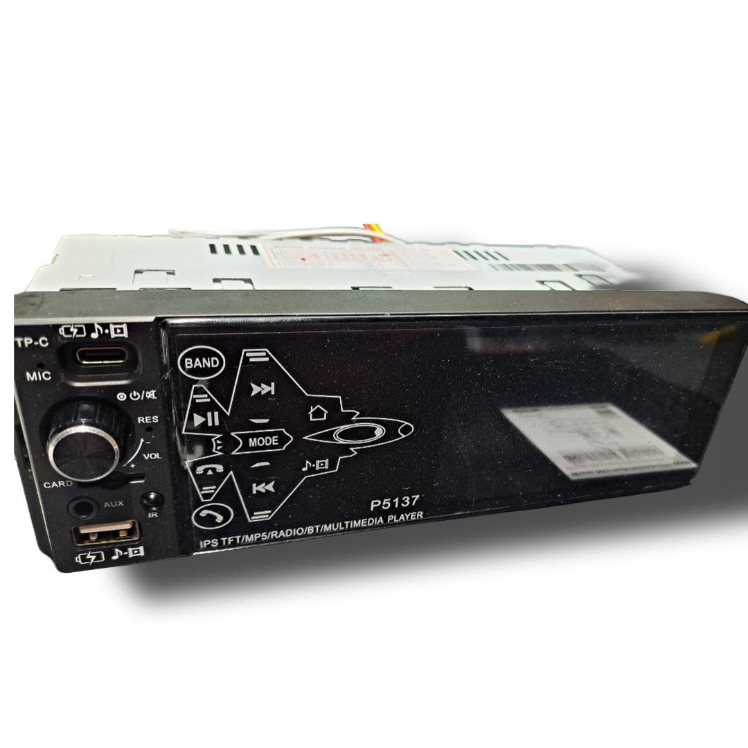 Blurred Vision Audio (1)BV-MP5-P5137BT Single Din Touchscreen With (4) BV SX-A620 6.5 Speakers Package