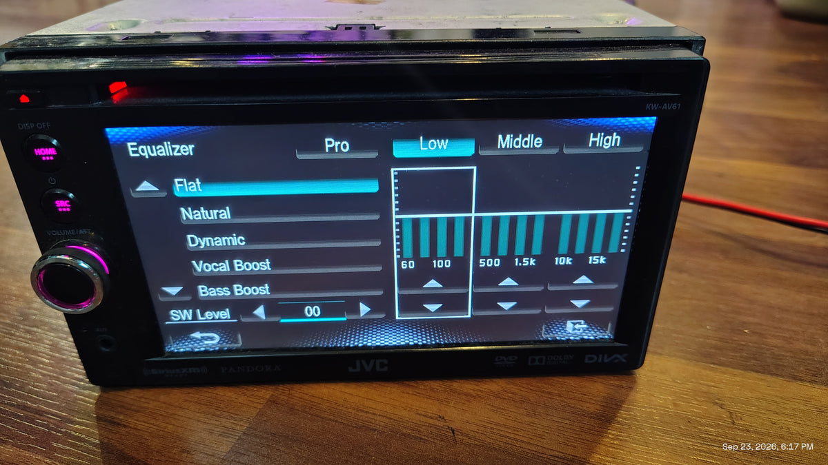 JVC KW-AV61BT Bluetooth DVD CD USB Touchscreen Receiver Tested ✅