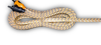 Blurred Vision Audio BVORCA2CH – 17ft Premium Ofc 2-Channel RCA Interconnect Cable (Orange)