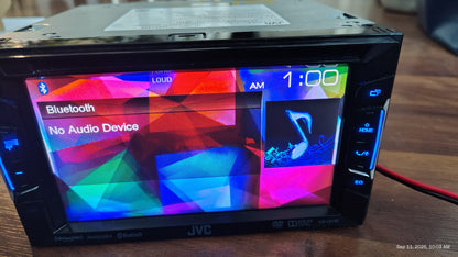 JVC KW-V21BT 6.8" Touchscreen 2-Din Bluetooth  Receiver,FM,USB Tested ✅