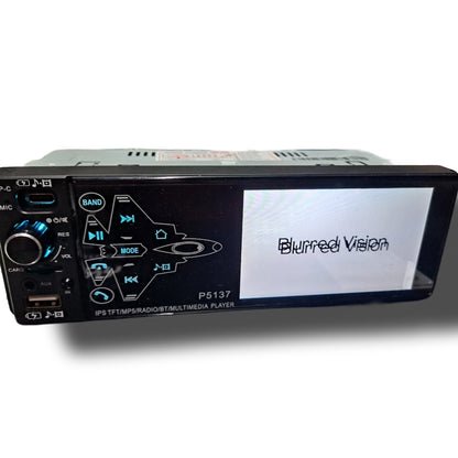 Blurred Vision Audio (1)BV-MP5-P5137BT Single Din Touchscreen With (4) BV SX-A620 6.5 Speakers Package