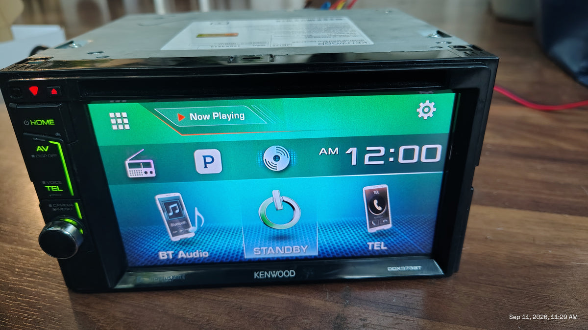 Kenwood DDX373BT 6.2" 2 DIN Touchscreen AM/FM Tuner DVD CD Bluetooth Tested ✅