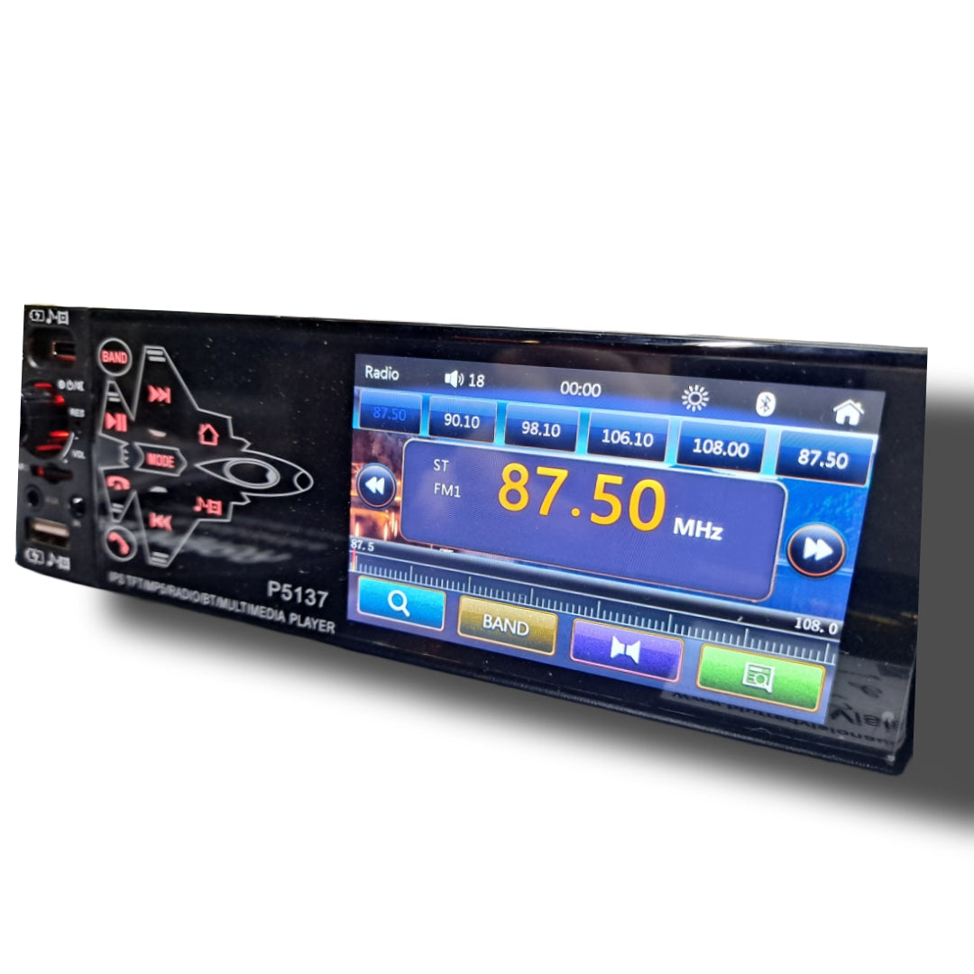 Blurred Vision Audio (1)BV-MP5-P5137BT Single Din Touchscreen With (4) BV SX-A620 6.5 Speakers Package