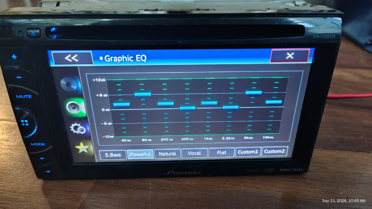 Pioneer AVH-X1500DVD Multimedia DVD Receiver 6.1" Double-DIN Tested ✅
