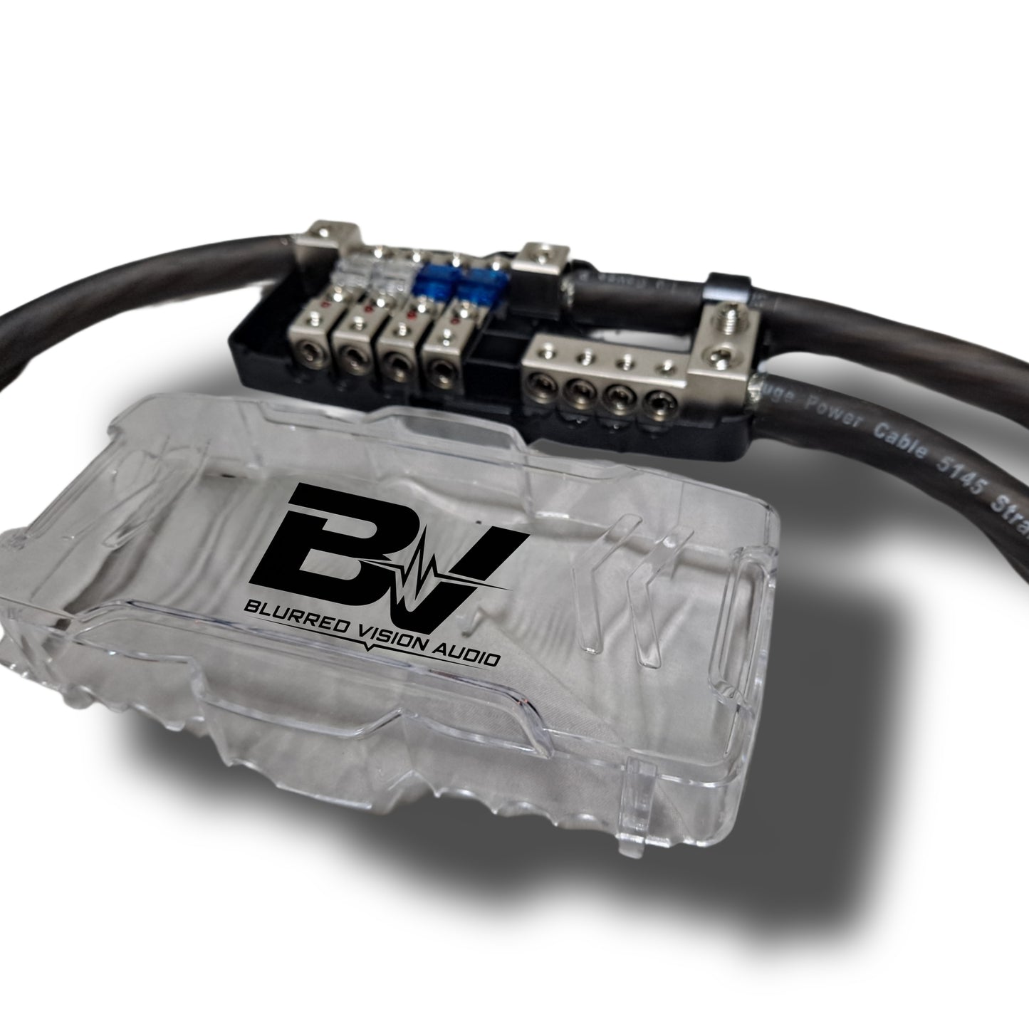 Blurred Vision Audio BV-PGDISTRO POWER & GROUND DISTRIBUTION BLOCK With 6 MINI ANL FUSES & HOLDER