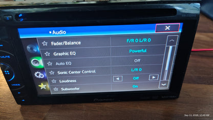 Pioneer AVH-X1500DVD Multimedia DVD Receiver 6.1" Double-DIN Tested ✅