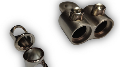 Blurred Vision Audio BV-ALT2X1/0
2-Pack Alternator Distribution Power/Ground Block + 4 Heat Shrinks Included
