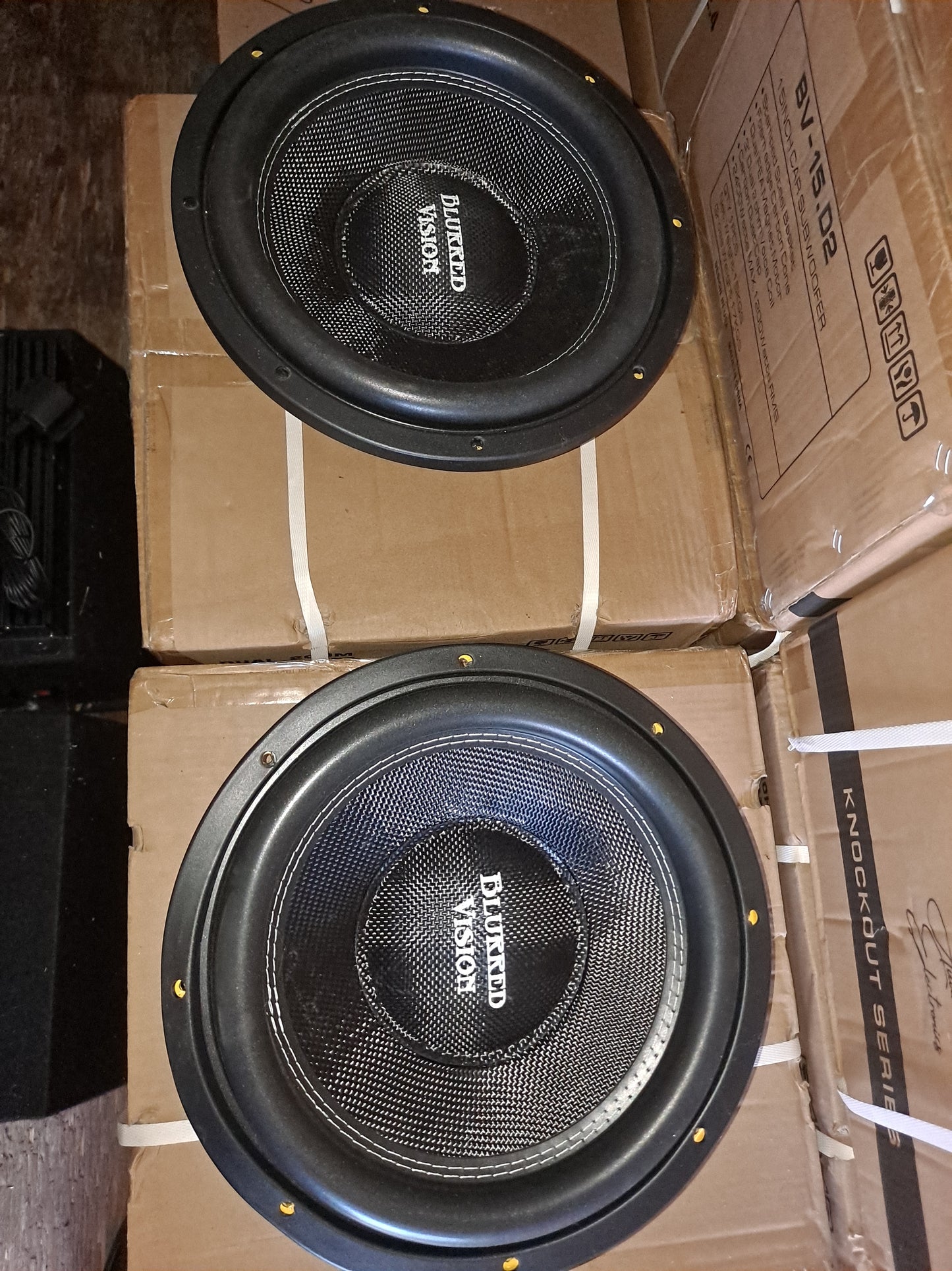 (2)PACK BLURRED VISION AUDIO STREETBEATS12.4 SUBWOOFERS