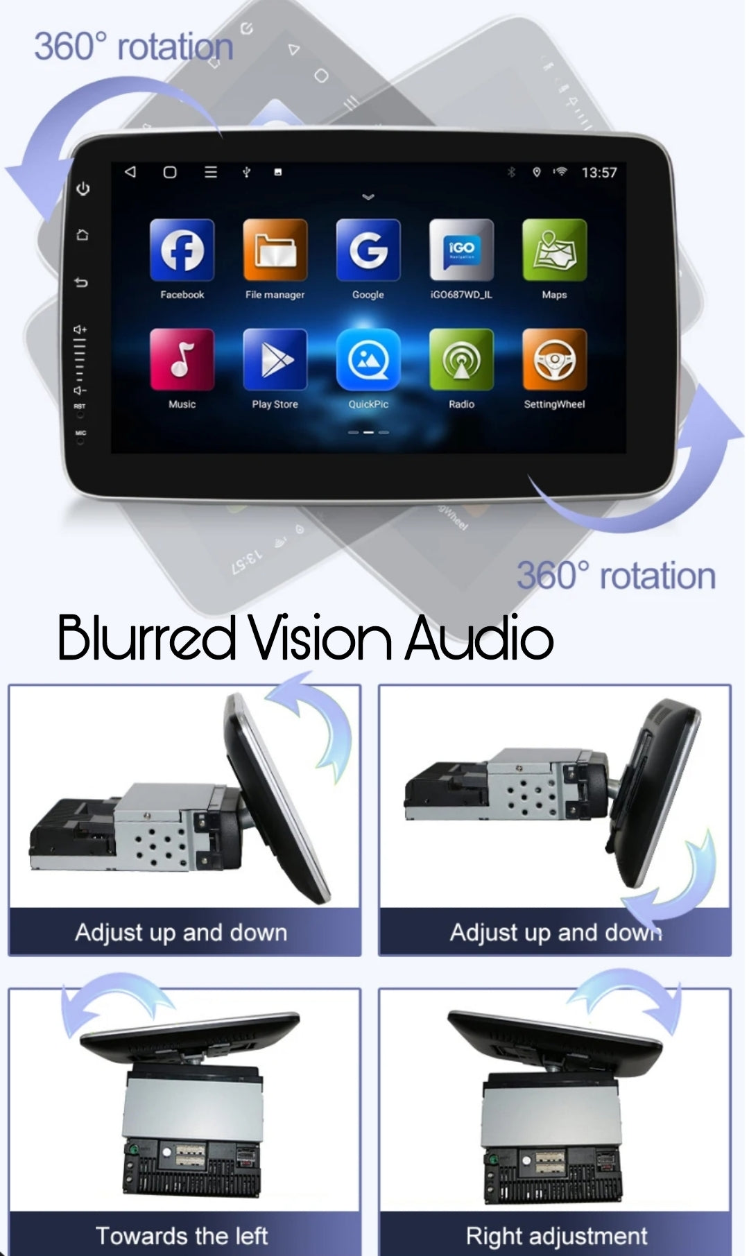🔥 BLURRED VISION AUDIO PACKAGE DEAL 🔥
📻 BV-ANDROID-9-9212BT 10.1" Floating Screen Radio + 🔊 (4) SQLX 6.5" Coaxial Speakers
🔥 COMPLETE AUDIO UPGRADE PACKAGE 🔥